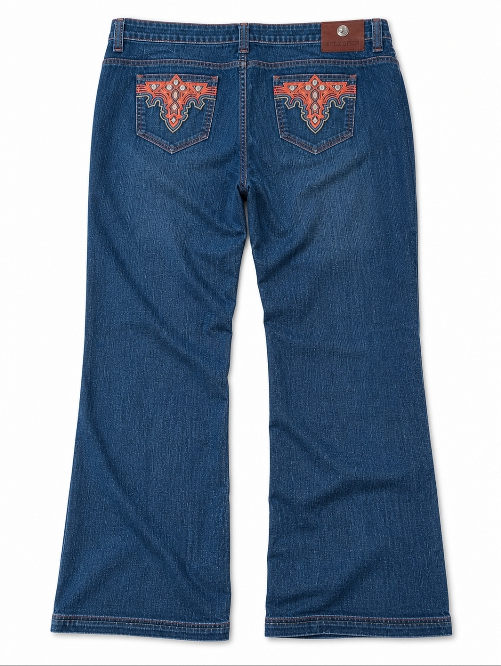 ANTIK DENIM Embellished Straight Leg JEANS Y2K Plus Size 24W VINTAGE - Picture 7 of 11